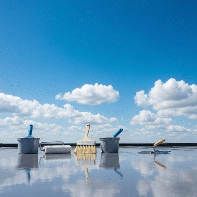 Rooftop waterproofing application