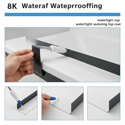 Bathroom waterproofing process