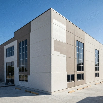 Waterproofing application on a commercial building
