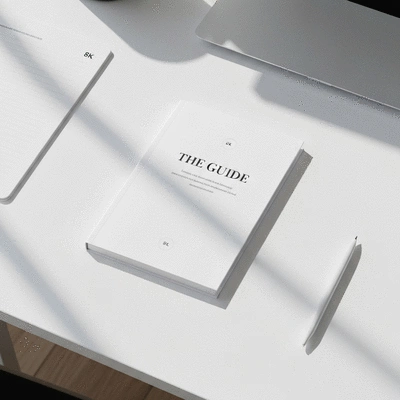 Digital guide or eBook mockup
